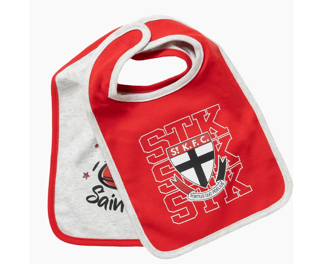 St Kilda Saints Baby 2-Pack Bibs