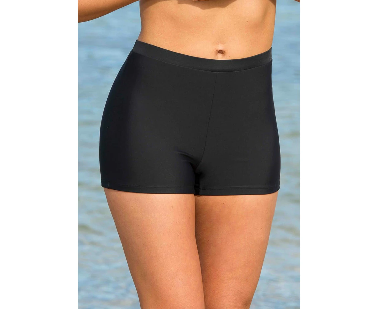 Sustainable Boyleg Bikini Bottom-Black