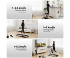 Costway 2 in 1 Electric Treadmill Folding Incline Running Machine w/Remote Control & LED Display White