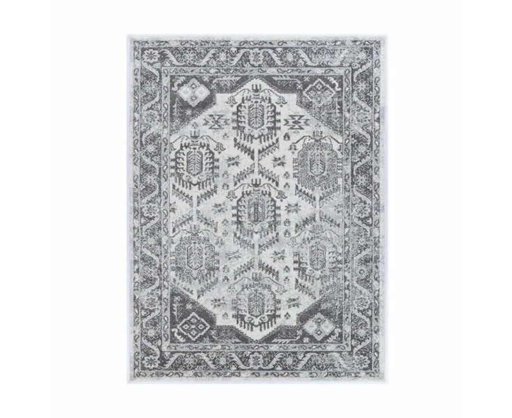 Province White Grey Traditional Rug