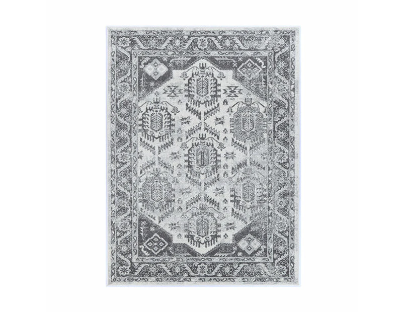 Province White Grey Traditional Rug