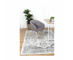 Province White Grey Traditional Rug