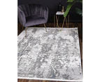 Cesky Raj Dim Grey And Blue Rug