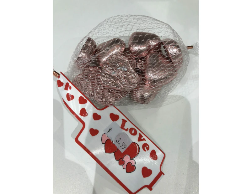 Milk Choclate Love Heart Rose Gold77g