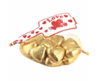 Gold Milk Chocolate Hearts 77g (approximately 10-11 pieces)