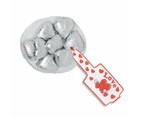 Silver Milk Chocolate Hearts 77g (approximately 10-11 pieces)