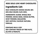 Milk Choclate Love Heart Rose Gold77g