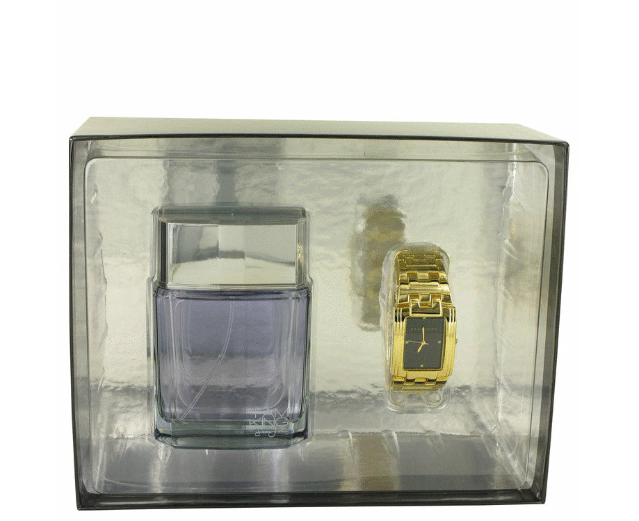 I Am King by Sean John Gift Set -- 3.4 oz Eau De Toilette Spray + Watch for Men