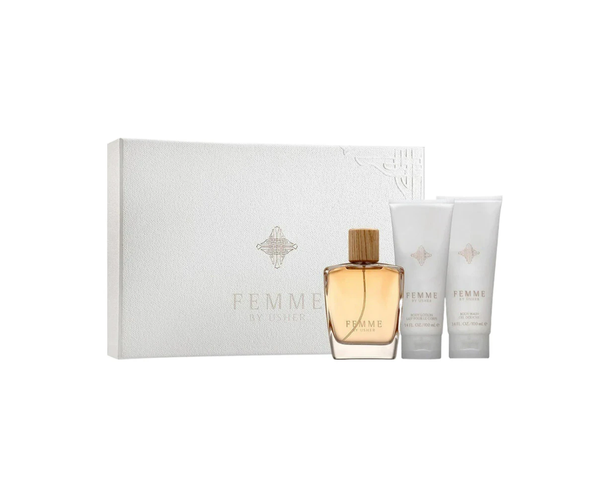 Usher Femme 3 Piece 100ml Eau De Parfum