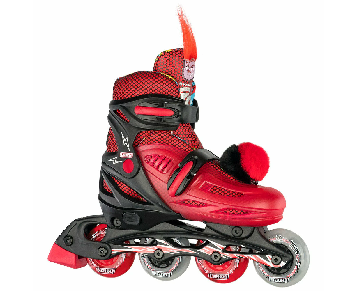 Crazy Skates TROLLS Size AdjustableInline Skates - Barb