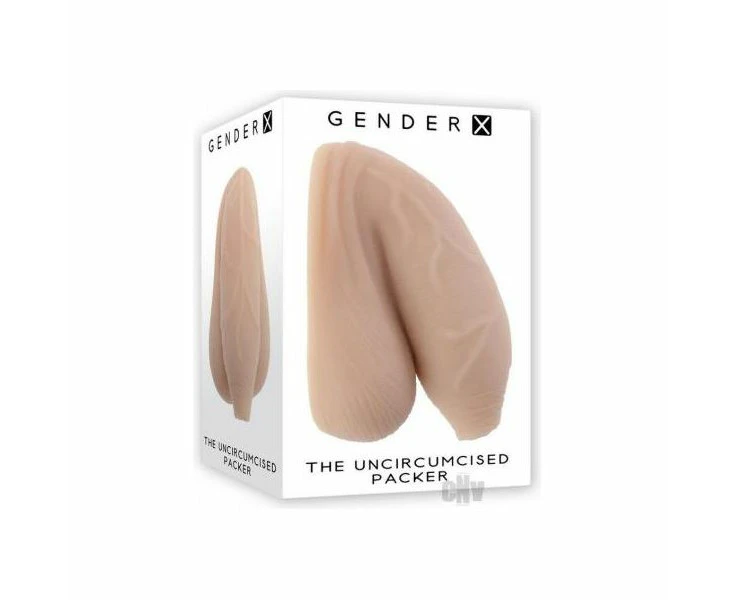 Sinclair Select® Uncircumcised Packer Light Sensitive Model #893 Realistic Male Prosthetic For Transgender Individuals Natural Skin Tone