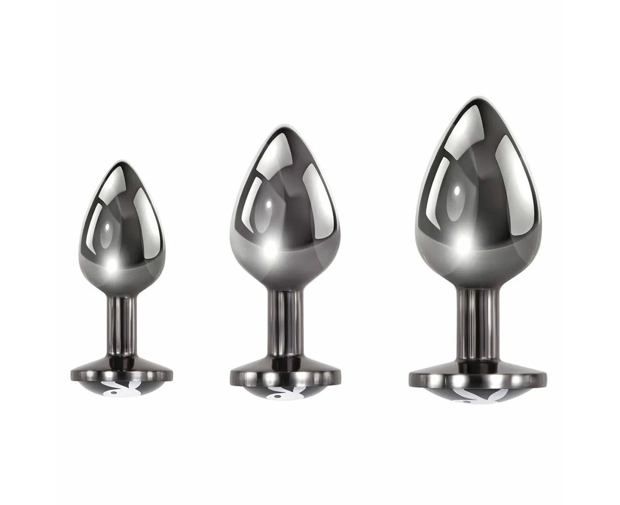 Playboy Pleasure Three-Ways Butt Plug Set