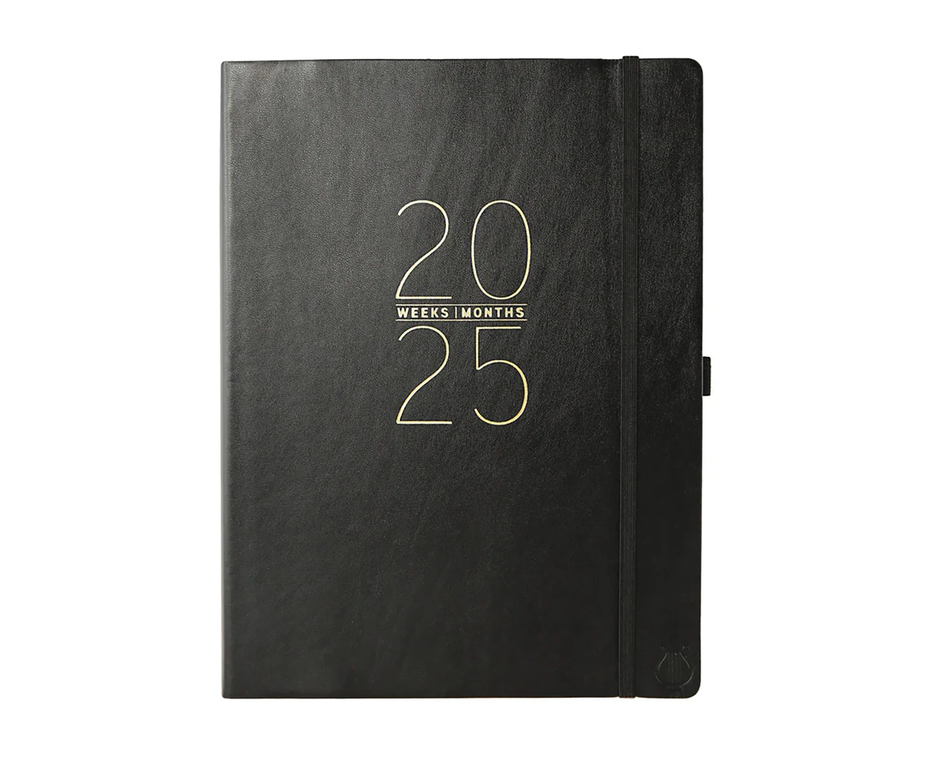 2025 18-Month Diary Apollo Collection 20x25cm Weekly/Monthly Black Graphique de France GF32930