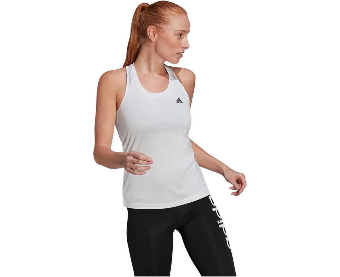 Adidas Women's Tank Sport Yoga Top - White