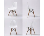 La Bella 2 Set White Retro Dining Cafe Chair DSW PP