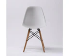 La Bella 2 Set White Retro Dining Cafe Chair DSW PP