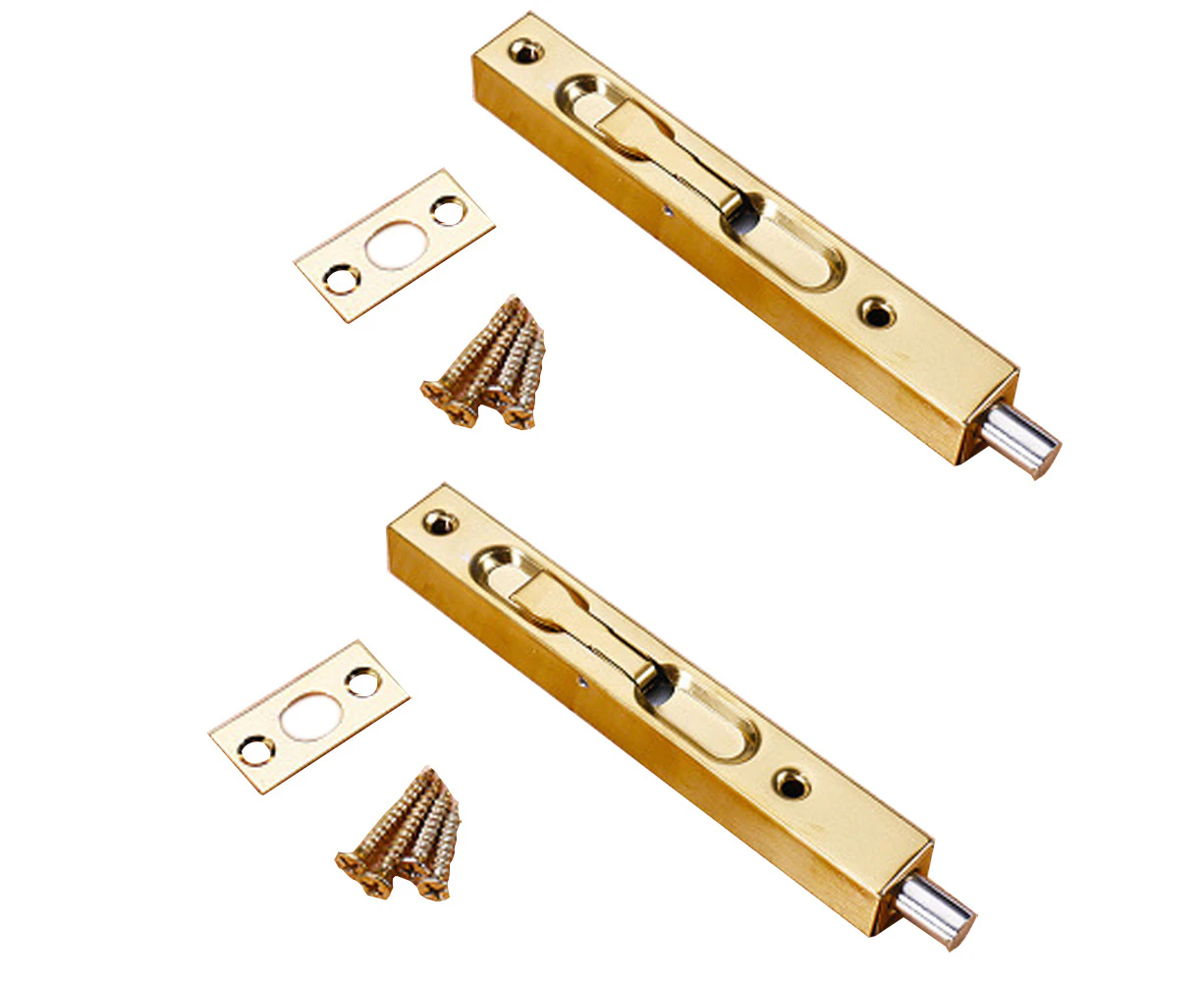 2Pcs Door Flush Bolts -Concealed Security Door Locks for Composite Doors,Wood Doors,Double Doors etc