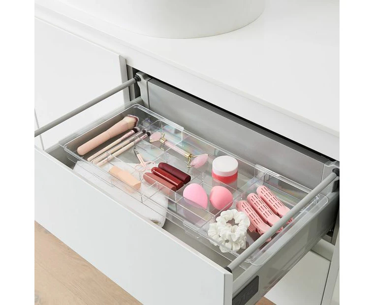 Clear Extended Drawer Organiser - Anko