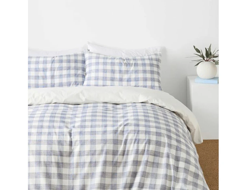 Target Hunter Gingham Cotton Quilt Cover Set