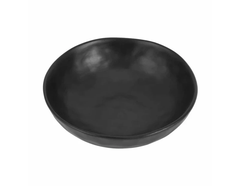 Black Hammered Large Bowl - Anko