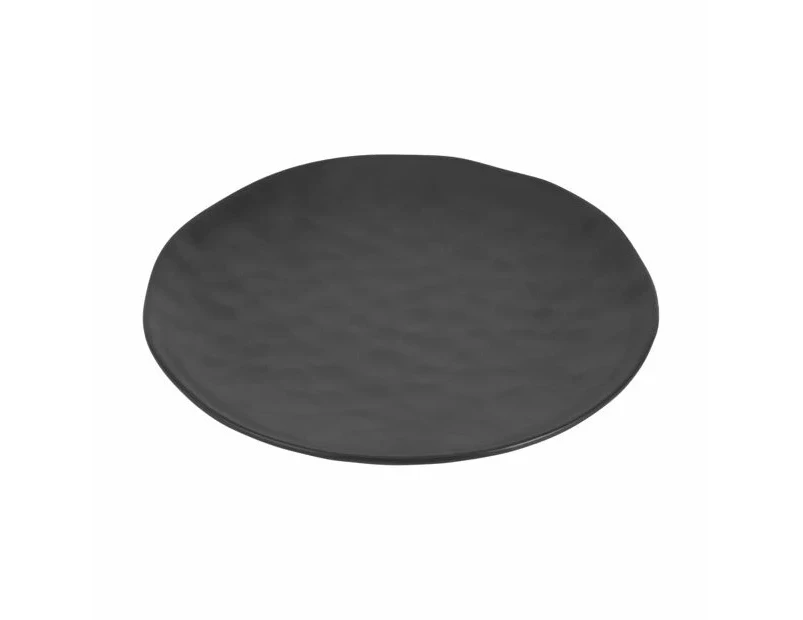 Black Hammered Dinner Plate - Anko