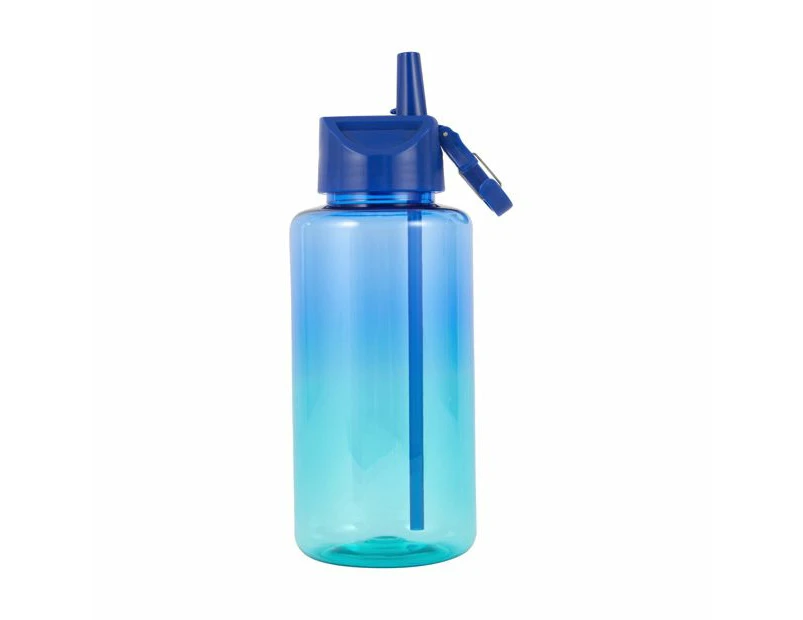 1L Ombre Blue Cylinder Drink Bottle - Anko