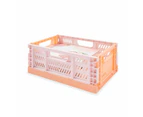 5L Collapsible Crate, Small, Peach - Anko