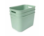 3 Pack 5.8L Utile Medium Tubs, Green - Anko