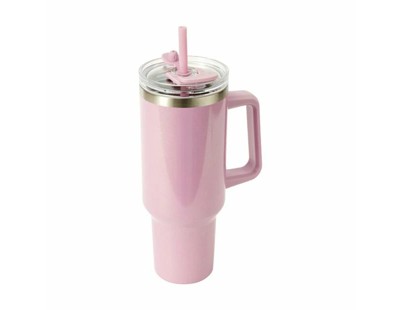 1.18L Pearl Pink Jumbo Tumbler with Handle - Anko