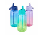 1L Ombre Blue Cylinder Drink Bottle - Anko