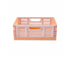 5L Collapsible Crate, Small, Peach - Anko