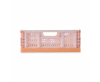 5L Collapsible Crate, Small, Peach - Anko