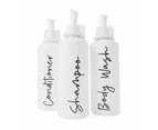 Set of 3 Bottles with Hangers - Anko