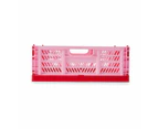 15L Collapsible Crate, Medium, Red - Anko