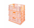 5L Collapsible Crate, Small, Peach - Anko