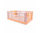 5L Collapsible Crate, Small, Peach - Anko