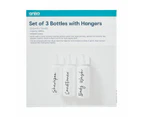 Set of 3 Bottles with Hangers - Anko