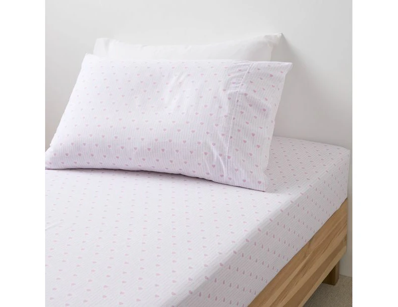 Target Lily Hearts Australian Cotton Stonewash Sheet Set