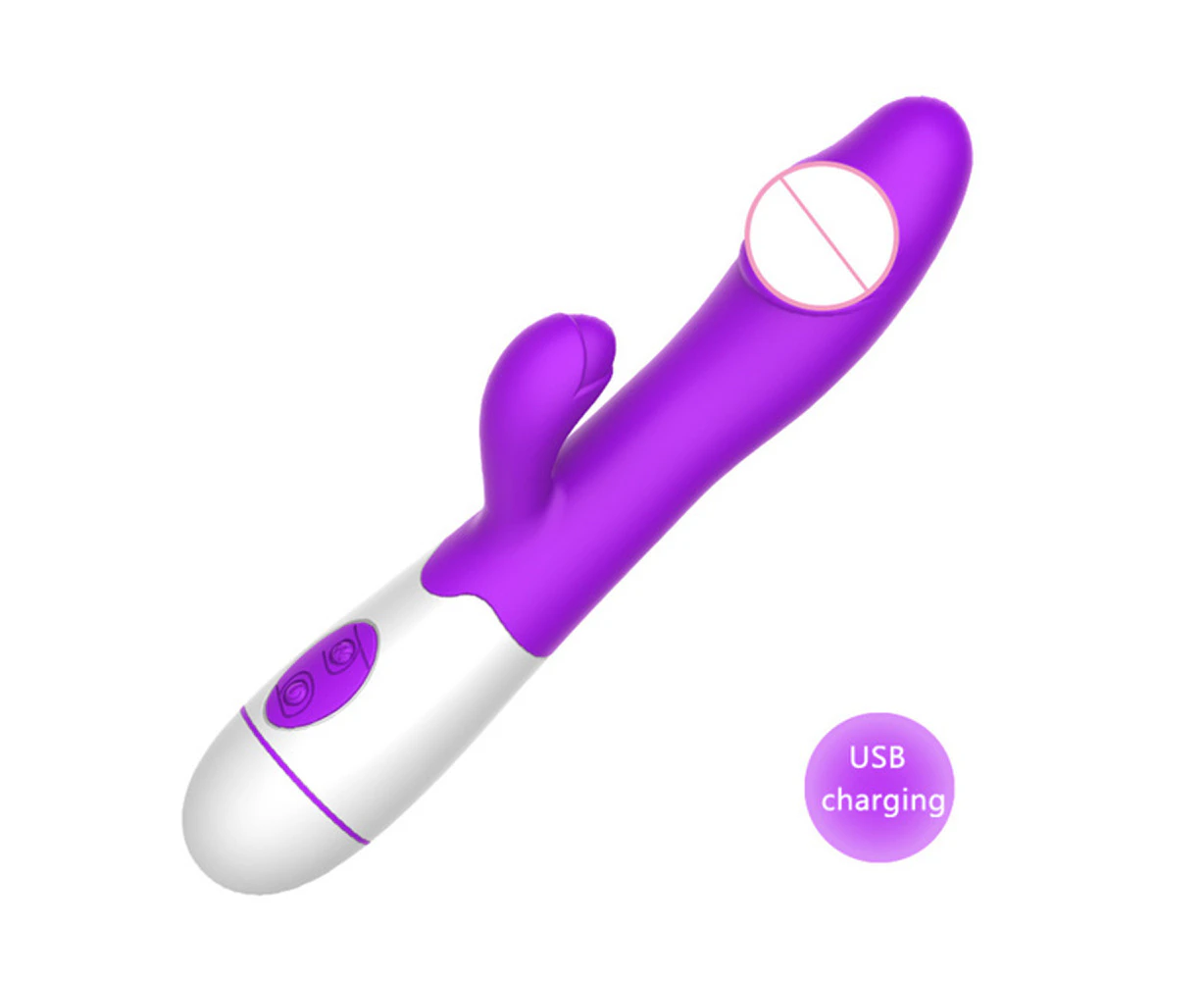 30 Speed Vibration Dildo Rabbit Vibrator For Women Usb Charging Dual Motor G Spot Vibrators Female Sex Toys