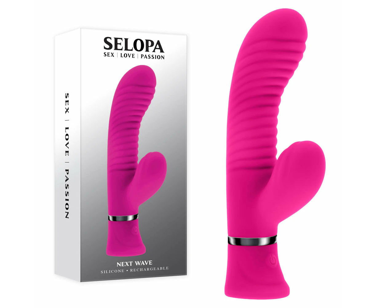 Selopa NEXT WAVE -  16.4 cm USB Rechargeable Dual Vibrator