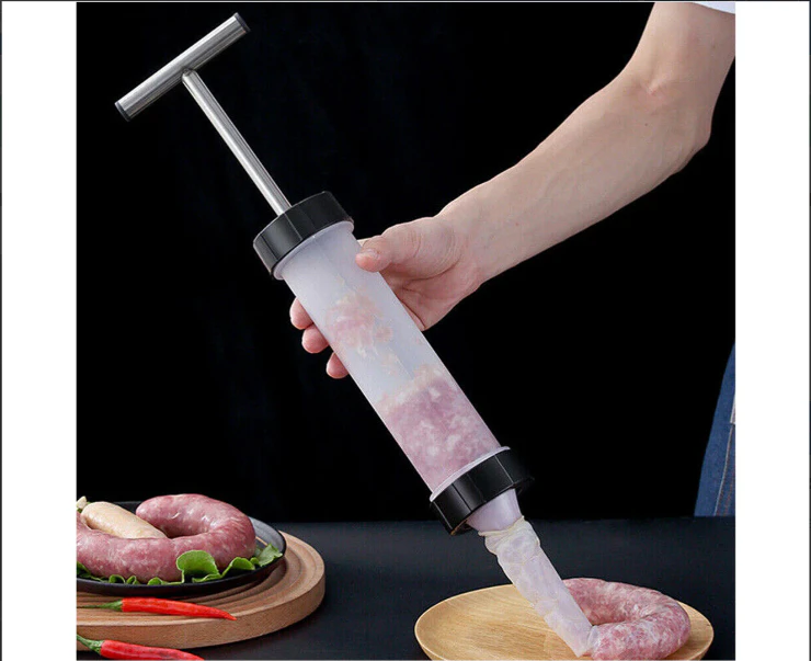 Kitchen Manual Sausage Machine Meat Stuffer Filler Hand Operated Salami Maker