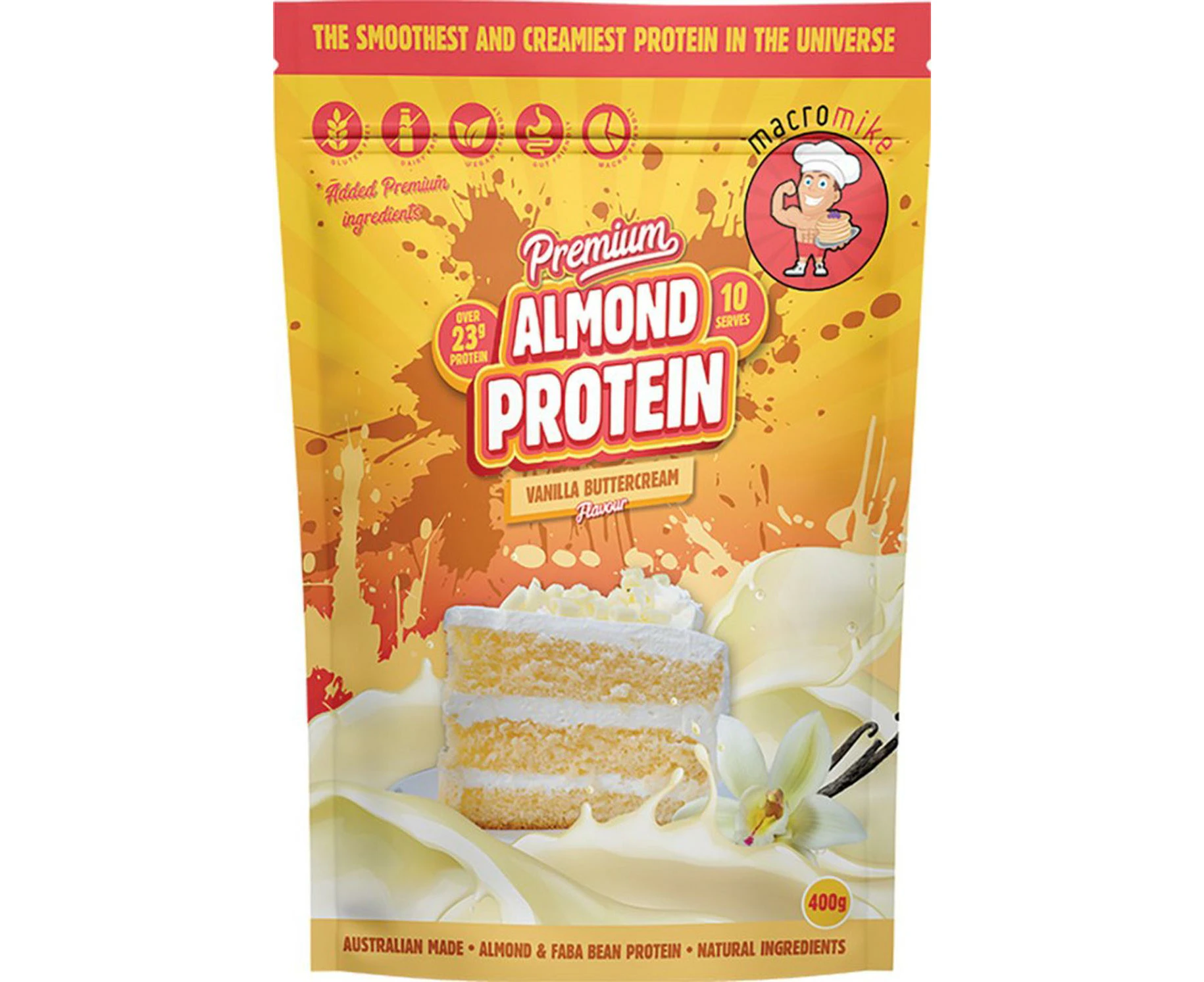 Premium Almond Protein (Vanilla Buttercream) - 400g