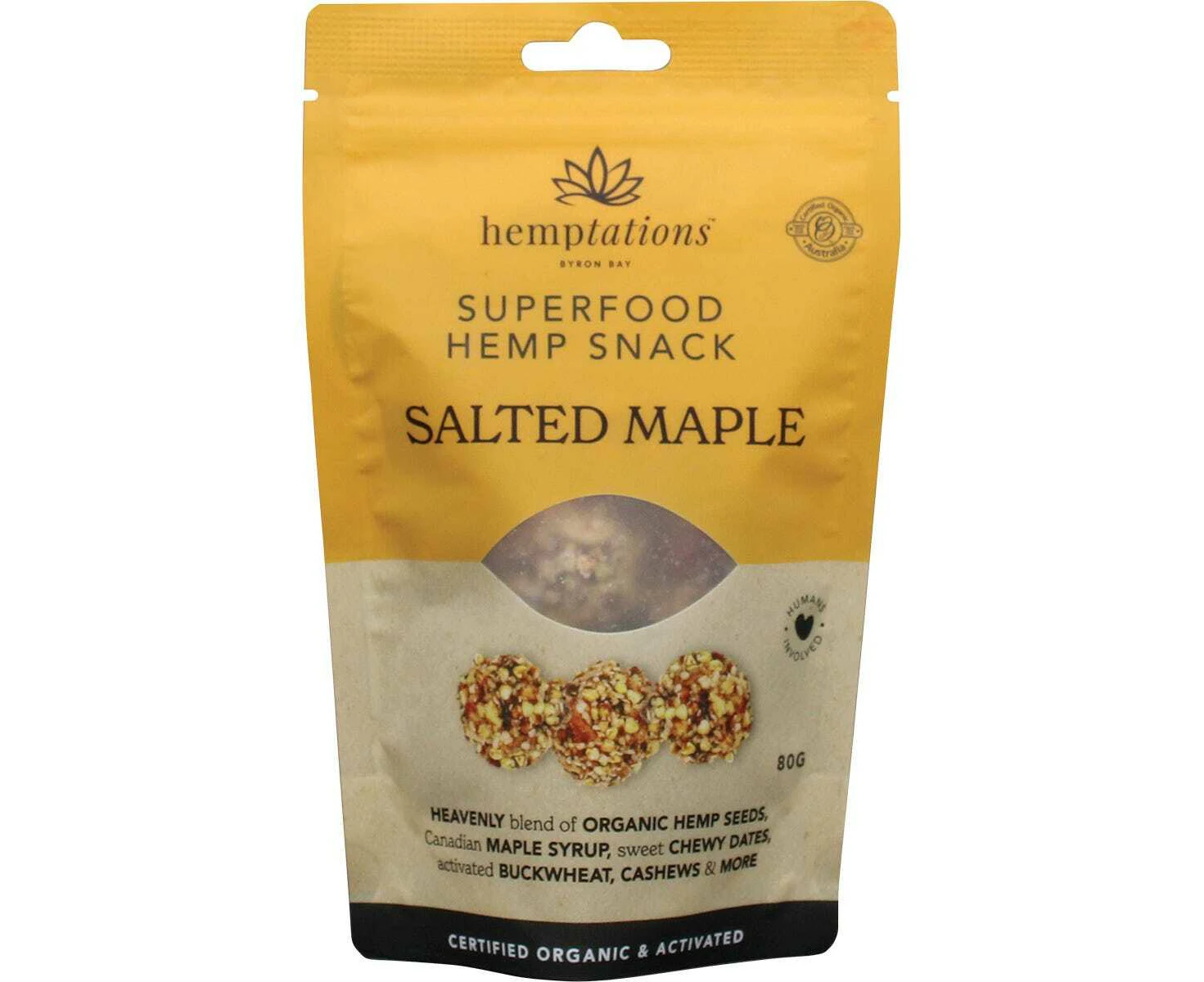 Organic Hemptations - Salted Maple 80g