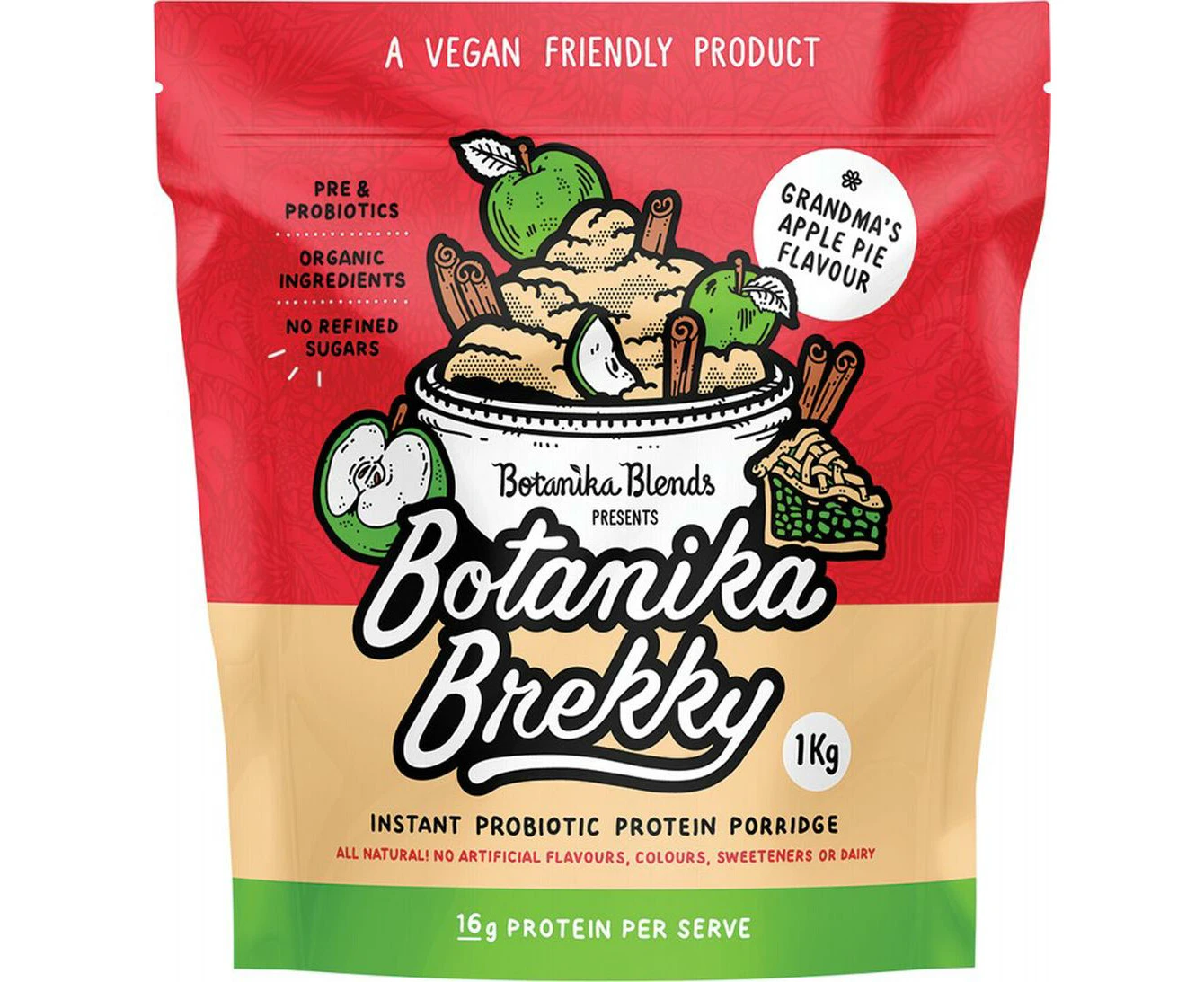 Botanika Brekky Probiotic Porridge (Apple Pie) - 1kg