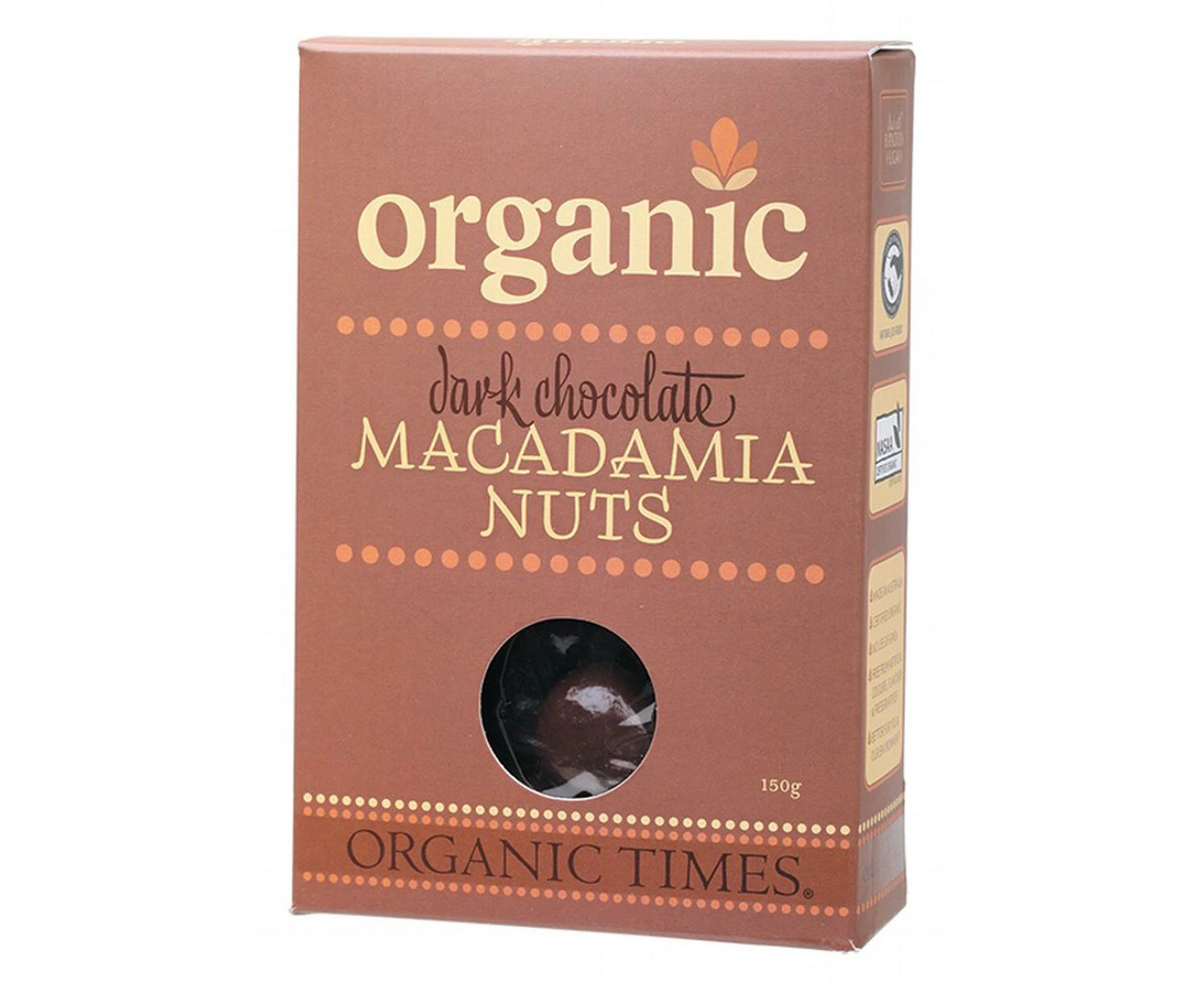 Organic Dark Chocolate (Macadamia Nuts) - 150g