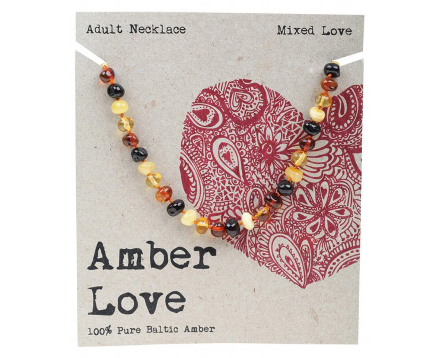 Children's Bracelet/Anklet 100% Baltic Amber (Moon Love) - 14cm