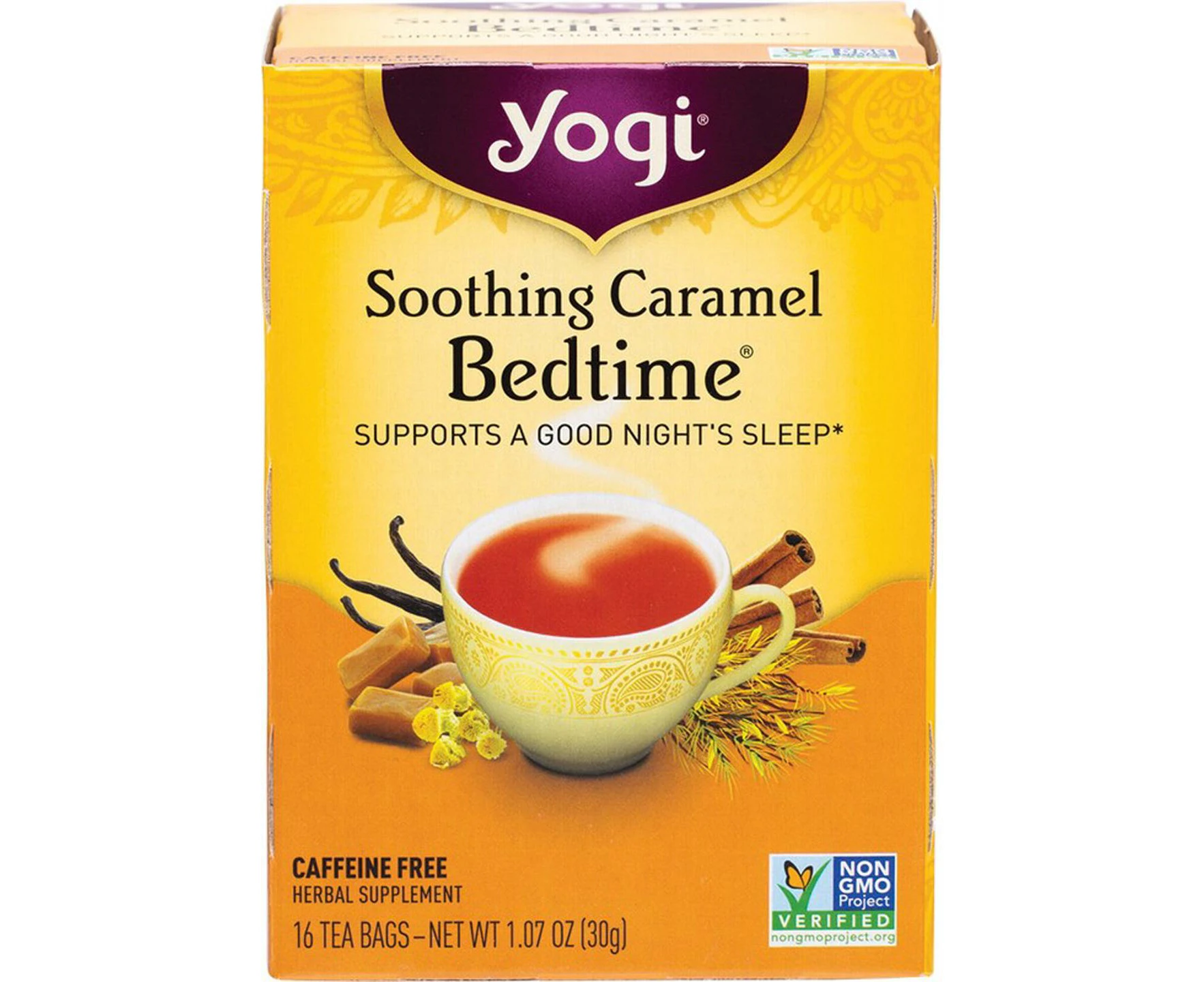 Herbal Tea Bags (Soothing Caramel Bedtime), 16 Pieces