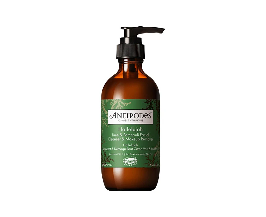 Antipodes Hallelujah Lime & Patchouli Facial Cleanser & Makeup Remover 200ml