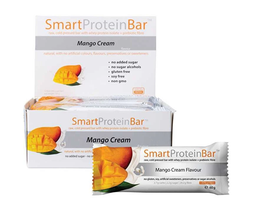 Smart Protein Bar Mango Cream Flavour Protein Bar 12x60g