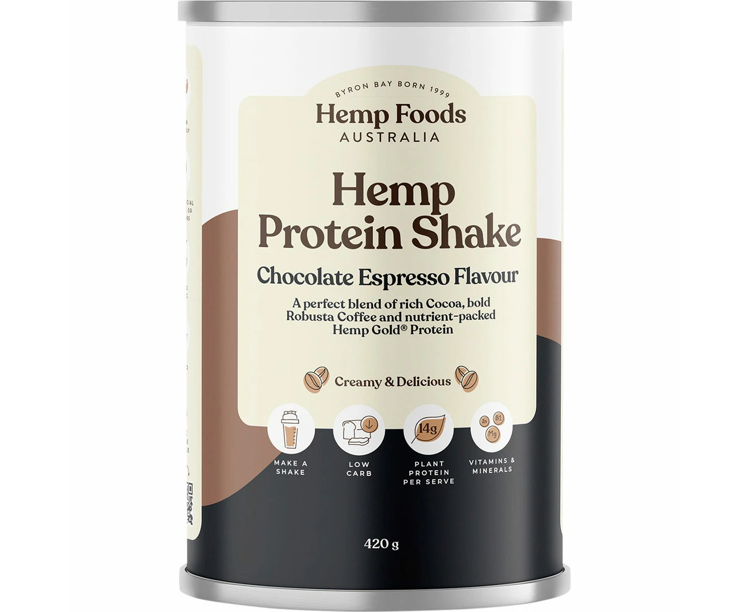 Organic Hemp Protein Shake Chocolate Espresso 420g